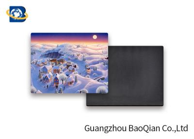 China PET Custom Refrigerator Magnets , Printed Fridge Magnets Snow Covered Landscape Image for sale