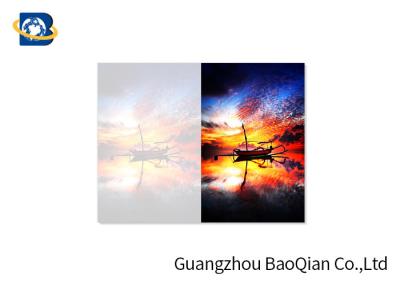 China PET / PP Material 3D Picture Cards , Custom Lenticular Cards Beautiful Landscape Pattern for sale