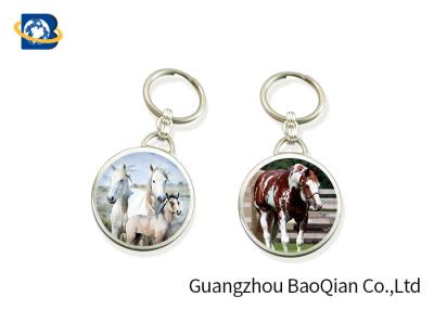China 3D Lenticular Keychain Lovely Horse Keyrings Printing Services For Promotional Gift for sale
