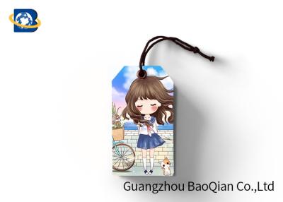 China Cartoon 3D Picture Custom Printed Hang Tags , Personalized Hang Tags For Clothing for sale