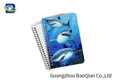 China Decorative 3D Flip Effect Lenticular Notebook For Shark A1 / A2 / A3 Custom Size for sale