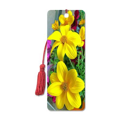 China Flower Design Souvenir 3D Lenticular Bookmark / 3D Lenticular Printing for sale