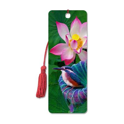 China High Definition 3D Lenticular Bookmark 6 x 12 cm 4 Colors Customized for sale