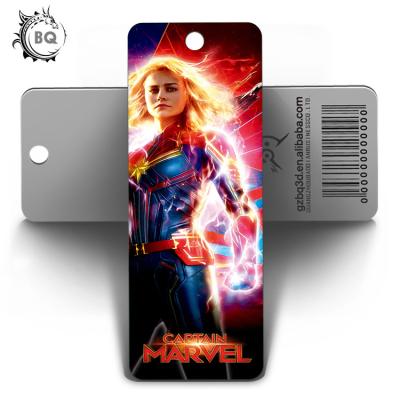 China Custom Lenticular Promotional 3d Holographic Bookmarks 0.6mm PET+157g Coated Paper for sale