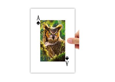 China 5.6x8.7cm Lenticular Printing 3D Poker Card 4c On Backside Eco - Friendly for sale