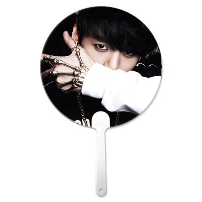 China Idol Picture 3d Lenticular Hand Fan Of Celebrity for sale