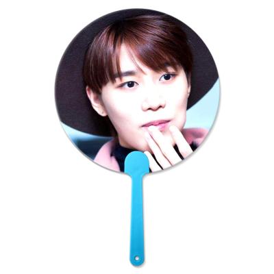 China Customized 0.6mm PET 16X17CM 3D Lenticular Hand Fans for sale