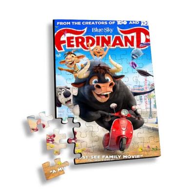 China Flip 3D Lenticular Printing Service Children Educational Toy 3D Jigsaw Puzzle for sale