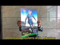 12x16 Inches  3D Lenticular Football Poster For Ronaldo World Football Soccer Player