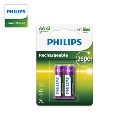 China AA Size 2600mah 1.2v NIMH Rechargeable Batteries ROHS Certificate for sale