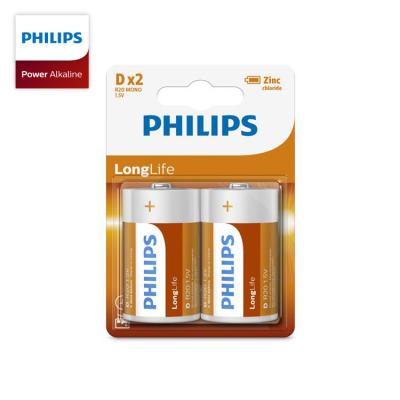 China Long Life PHILIPS D Zinc Carbon Battery for sale