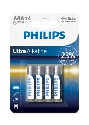 China PHILIPS AAA Ultra Alkaline Battery for sale