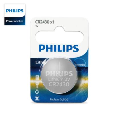 China Philips CR2430 3v Lithium Button Battery For Motherboard Car Keys for sale