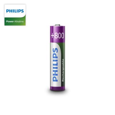 China Long Cycle Life 800mAh NIMH Philips AAA Rechargeable Batteries R03B2RTU8/97 for sale