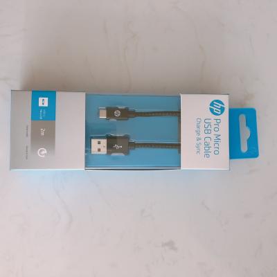 China Incombustible	Cables de audio 2.5A USB A de HP al cable micro del USB para cargar en venta