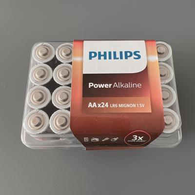 China ROHS Power Alkaline Battery 2900mAh LR6 AA*24 Shrink Pakage for sale
