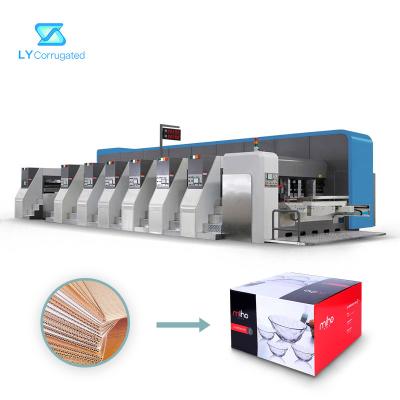 China A impressora Slotter Machine Two do TUV Flexo colore 5000KG para a caixa de embalagem da caixa da caixa à venda