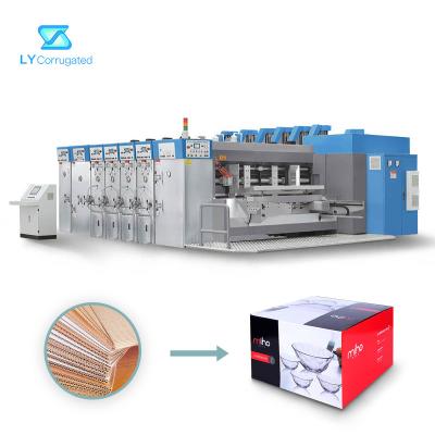 China 3600mm Flexo Printer Slotter Machine , PLC Automatic Flexo Printing Machine for sale