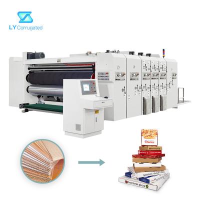 China PLC Flexo Printer Slotter , Rotary Printing Slotting And Die Cutting Machine for sale