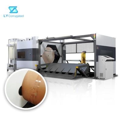 China PLC Cardboard Box Cutting Machine , 60Hz Roll Paper Slitting Machine for sale