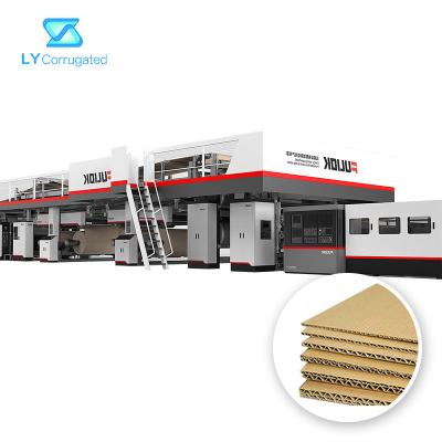 China High Speed 2/3/5/7/9 Ply Corrugated Cardboard Production Line for sale