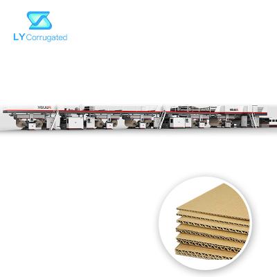 China Steam Heating Corrugated Board Processing Line Long Service Life 5ply 200m / Min for sale