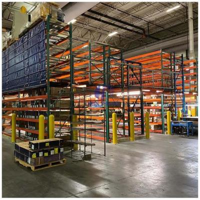 China HEDA Warehouse Racking Mezzanine Racking System Pallet 1t/Layer for sale