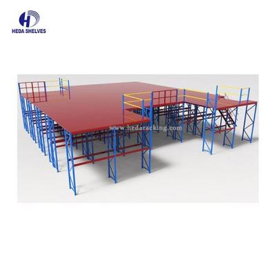China 1000kg/Layer Pallet Mezzanine Floor Racking System for sale