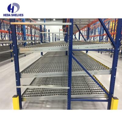 China Carton Gravity Flow Racking System Storage In Warehouse for sale