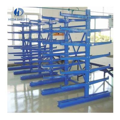 China Galvanized Cantilever Pallet Racking For Wood Heavy Duty for sale