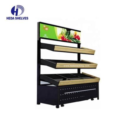 China Space Saving Steel Storage Vegetable Rack 3 Tier Fruit And Veg Storage Trolley for sale