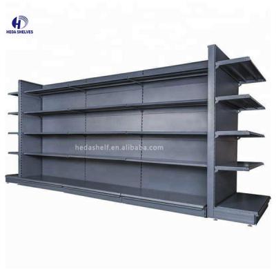 China Wall Supermarket Racks Design 4 Tier Heavy Duty Steel Storage Rack  Metal for sale