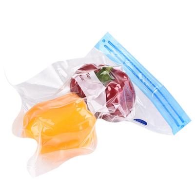 China Polypropylene Plastic Resealable Food Bags Vacuum Zipper Bag With Valve for sale