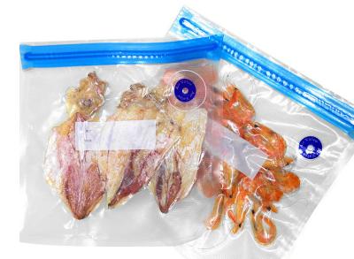 China Food Vauum Storage Zip Lock Sous Vide Bags PA PE Handle Pump Bags Embossed for sale