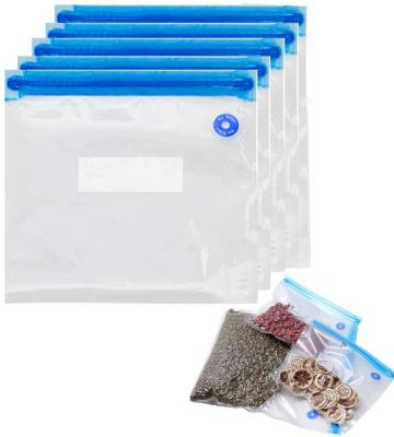 中国 SGSの真空のシーラーの再シール可能食糧袋は合成の包装袋をファスナーを絞める 販売のため