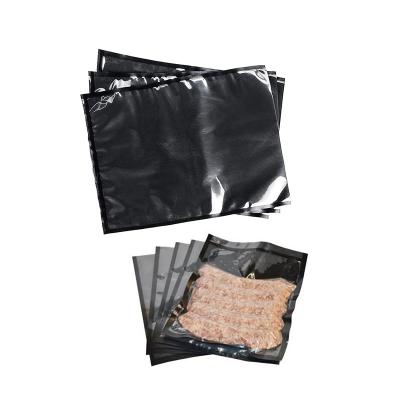 China Nylon Black Vacuum Sealer Bags 5MIL For Food Sous Vide Packaging Freezer Safe for sale