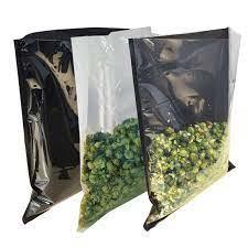 China Embossed Vacuum Sealer Black Bags PE Dry Frozen Food Packaging Bag for sale