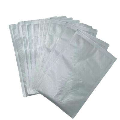China OEM Kitchen Aluminum Foil Textured Vacuum Bags Sliver Mylar Bags for sale