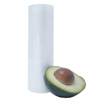 China CE Embossed Plastic Vacuum Seal Roll Nylon Food Packaging Vacuum Pouches for sale