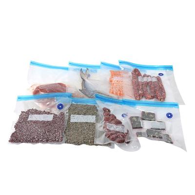 China OEM Embossing Zipper Food Vacuum Bag Sous Vide Eco Friendly Vacuum Bags for sale