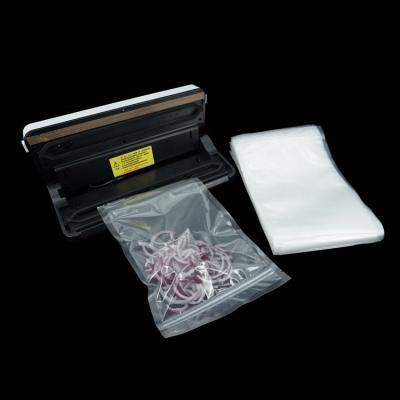 China Food Vacuum Sealer Zipper Bags Textured Poly Nylon Vacuum Pouches for sale
