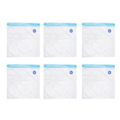 China Sacos de nylon a vácuo com zíper para embalagens de alimentos com zíper de camada dupla reutilizável à venda