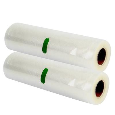 China CE Plastic Embossed Vacuum Seal Bag Rolls Food Storage Poly Nylon Vacuum Pouches for sale