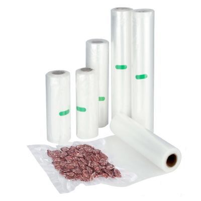 China PE PA Vaccum Seal Roll Plastic Embossed Vacuum Sealer Bags Rolls For Microwave for sale