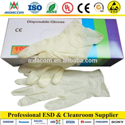 China Rohs Powdered Powder Free Sterile Latex Examination Gloves for sale