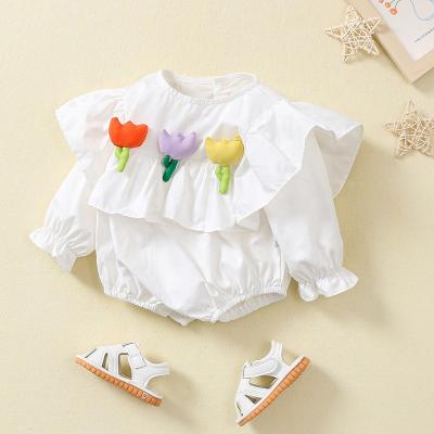 China summer lovely organic 100% cotton infants Toddlers newborn baby gril romper  baby clothes toddler clothing for sale