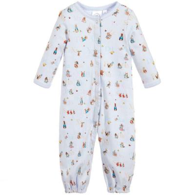 China Soft Bamboo Viscose baby jumpsuit Pajamas Newborn Sleepers Boy Girl Clothes Printed Baby Pajamas for sale