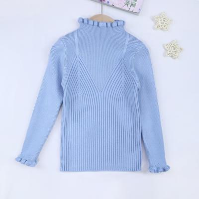 China Custom Winter Baby Kids Rib Knitted Sweaters Baby Girl Boy Pullover Children Jumper Warm Slim Fit Rib Knitted Baby Sweater for sale