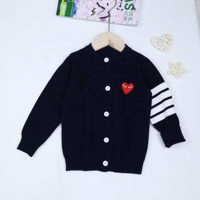 China Winter Children Clothes Baby Boys Girls Cardigan Beige Solid Casual Knitted Kids Sweater Cardigan for sale