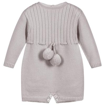 China New Born Newborn unisex Girl Toddler 100% Cotton Long sleeve Rib Jersey Clothes Knitted Baby Sweater Romper for Baby for sale